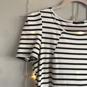 Soprano capped sleeve midi dress